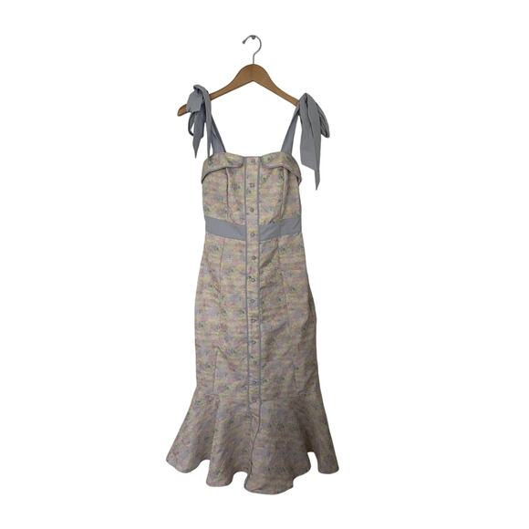 NWT Mable Eliana Bow Tied Midi Dress Size Small - Picture 4 of 7